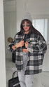 Plaid shirt "RAINY DAY" VMC58 - BLACK